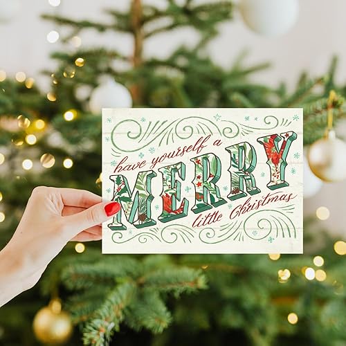 Miniatura 7 de Tree-Free Greetings - Tarjetas de felicitación de Navidad - Diseños artísticos - 16 tarjetas surtidas + sobres a juego - Fabricado en Estados Unidos