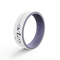 Algopix Similar Product 1 - QALO Womens Rubber Silicone Ring