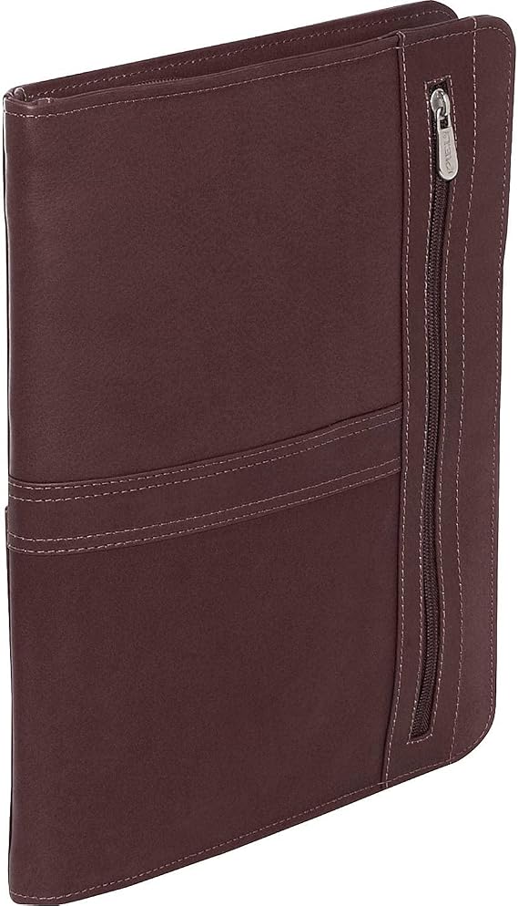 Piel Leather Three-Way Envelope Padfolio, Chocolate, One Size