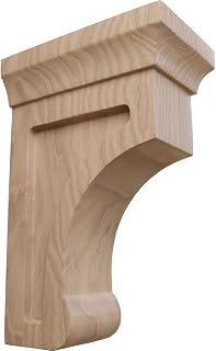 Ekena Millwork BKTW02X04X06GOGM 2 1/2" W X 4" D X 6" H Small Gomez Wood Bracket, Mahogany