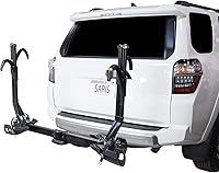 Vista 4 de Saris SuperClamp EX Portabicicletas de Enganche para 2 Bicicletas – Portabicicletas de Plataforma Ligero para Automóvil, SUV, Camión – Diseño