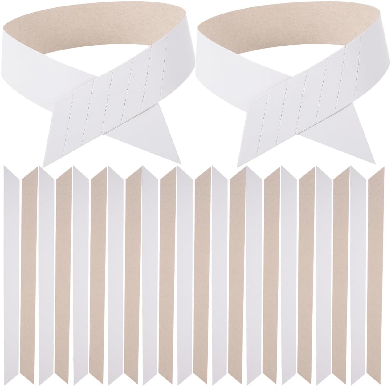 100Pcs Paper Shirt Collar Supports Adjustable Stays for Men Dress Shirts Collar Fixing Strips to Maintain Shape