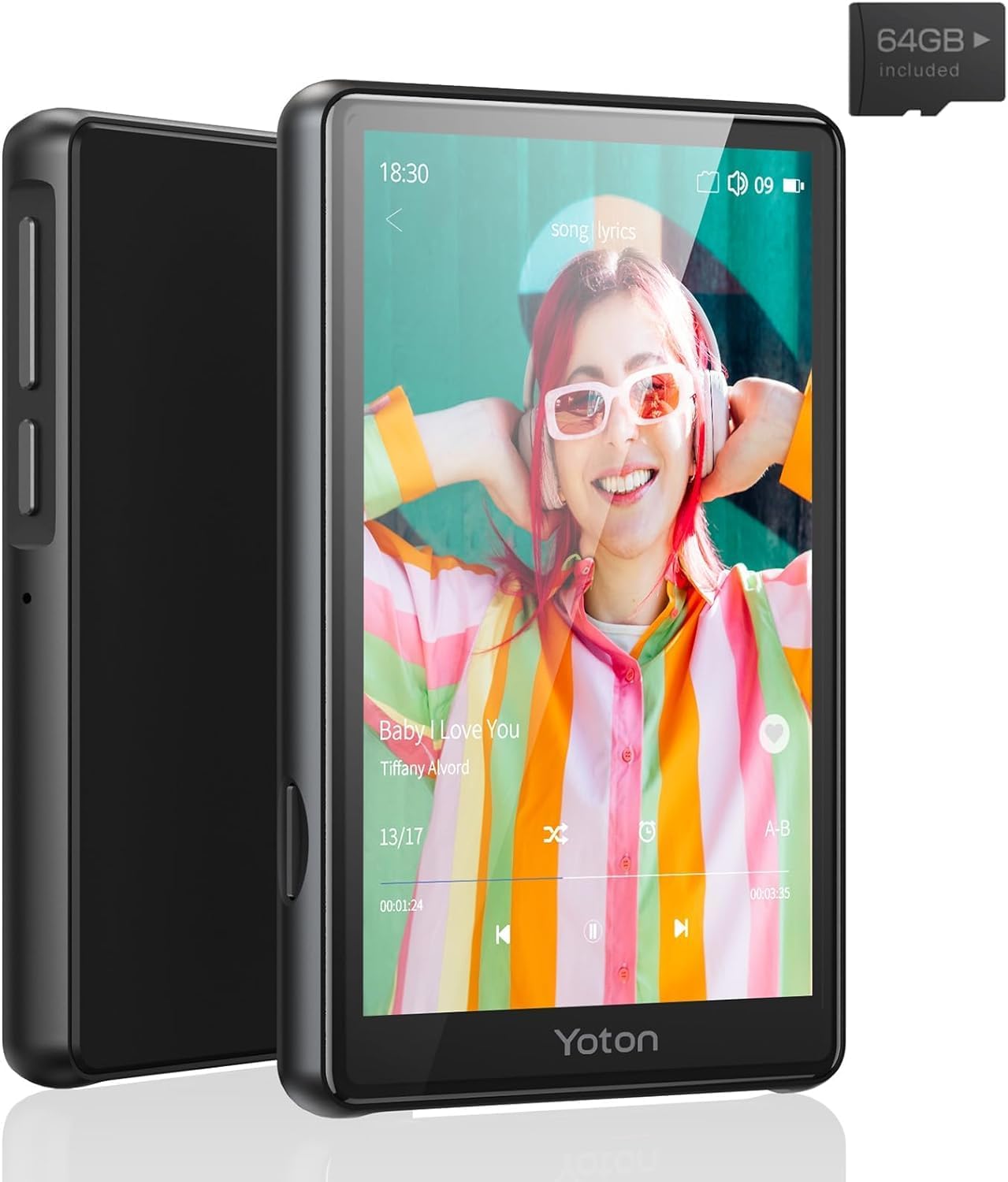 AGPTEK WiFi MP3 mit Bluetooth 5.0, WLAN MP4 Player mit 5 Megapixel Kamera, 4 Zoll HDTouchscreen