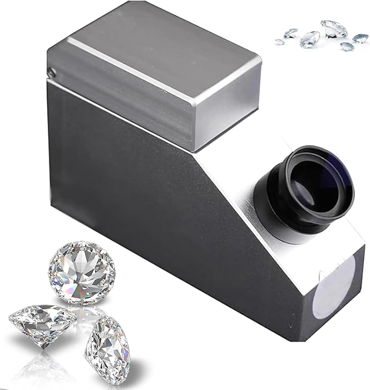 1.35-1.85 Gemstone Refractometer,Gemstone Refractometer, Diamond Gemstone Tester Lab Refractometers Jewelry Refractometer with Built-in Led Light Source, for Jewelry and Diamonds