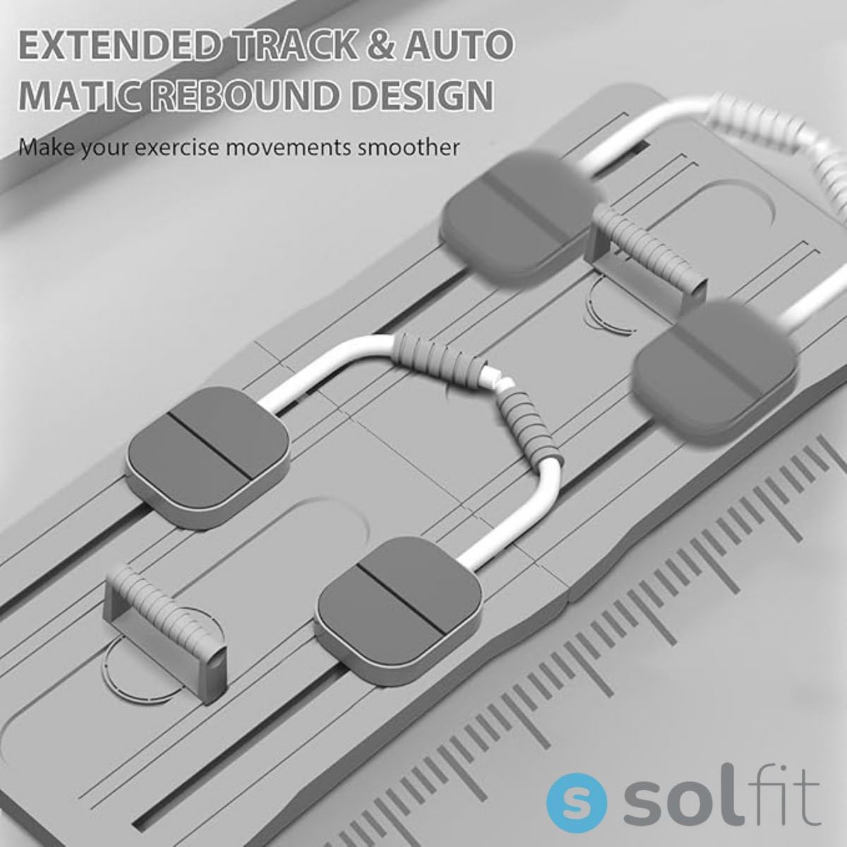 Planche de Pilates - Pilates Reformer - Planche de Pilates - Entraîneurs abdominaux - Appareils de Fitness - Blanc/Gris - PILARAFIT