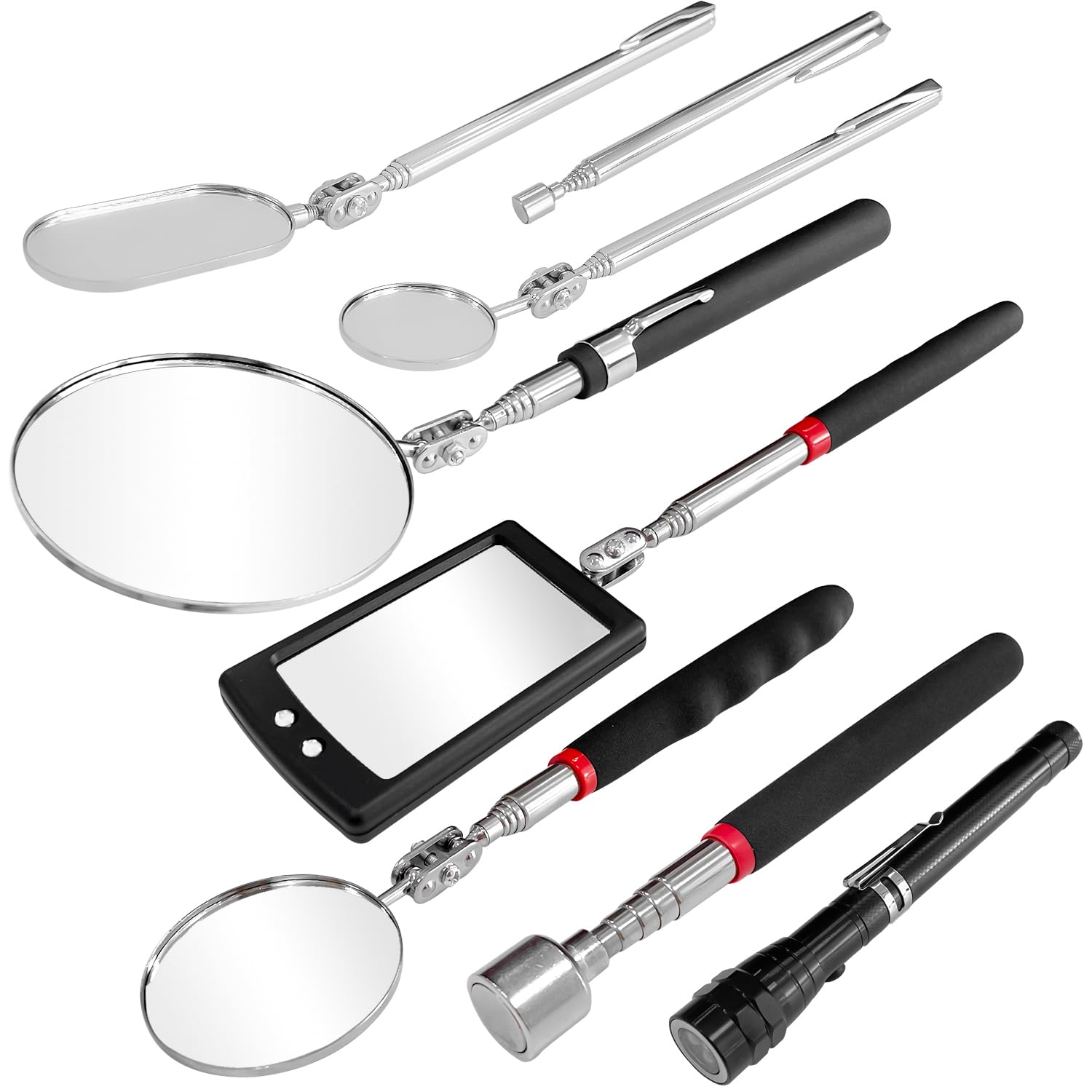 Sutekus Tool & Telescoping Inspection Mirror Set Including