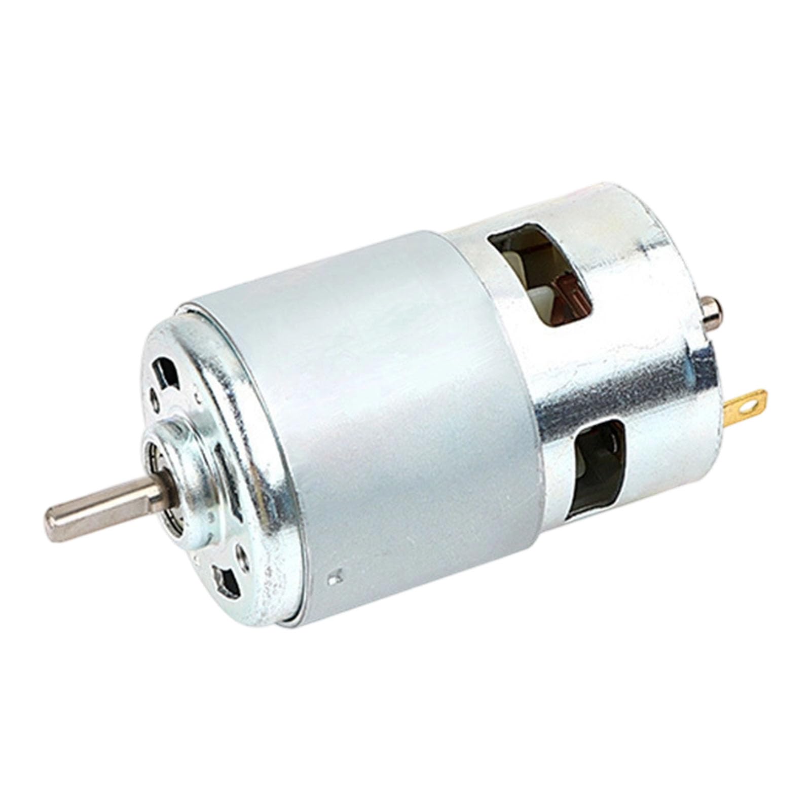 Torques Alloy 775 Round Shaft Motor 12V 24V Accuracy Engine for Robotics Electric Drills and Automation Equipment Alloy Gear Motor for Models