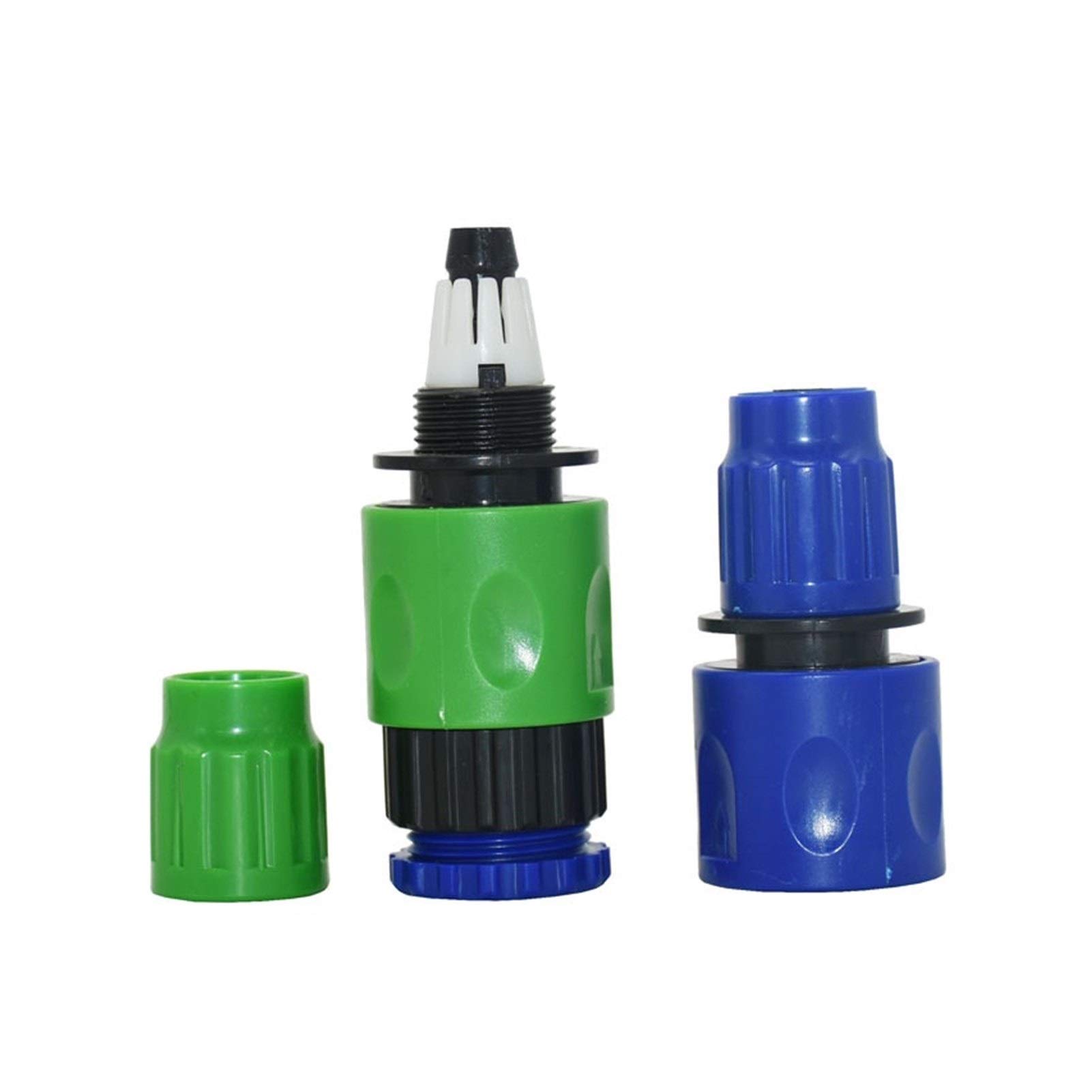 Adaptador de Manguera Doméstica 3/8"Acoplamiento Rápido Lavado de Autosa Deua Conector de Manguera Manguera de Riego de Jardín 1/2 3/4 Rosca Hembra Herramientas de Jardinería 20 Piezas/B