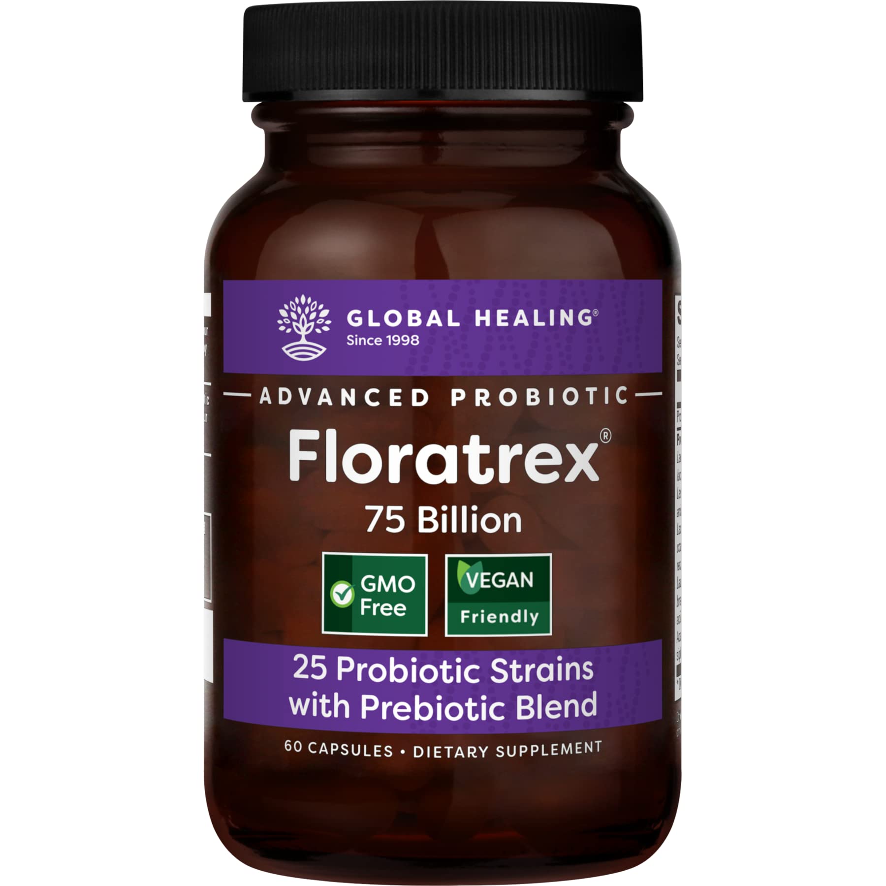 Buy Global Healing Floratrex Probiotic Blend Supplement with Prebiotics