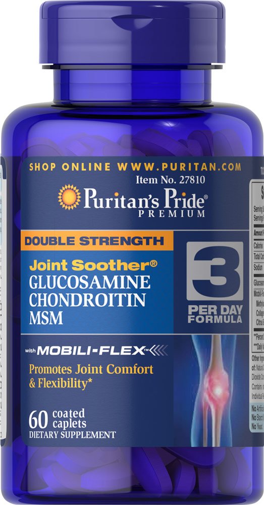 Puritan's Pride Glucosamine Chondroitin MSM 60 Coated caplets