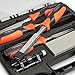 VonHaus 6 pc Craftsman Woodworking Wood Chisel Set for Carving with Honing Guide, Sharpening Stone and Storage Case