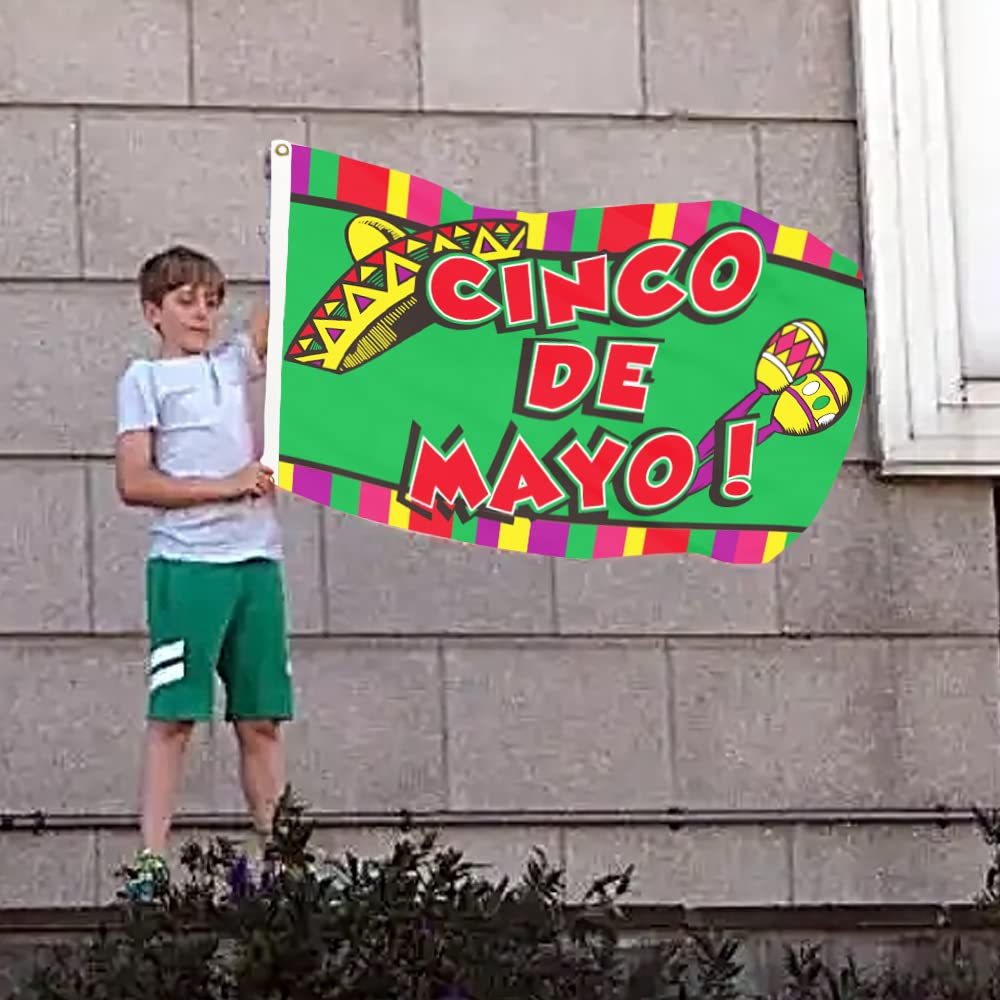Cinco De Mayo Gartenflagge – 45x30 Cm, Doppelseitig, Mit Chili & Gitarren-Motiv, Wetterfest, Für Outdoor-Deko