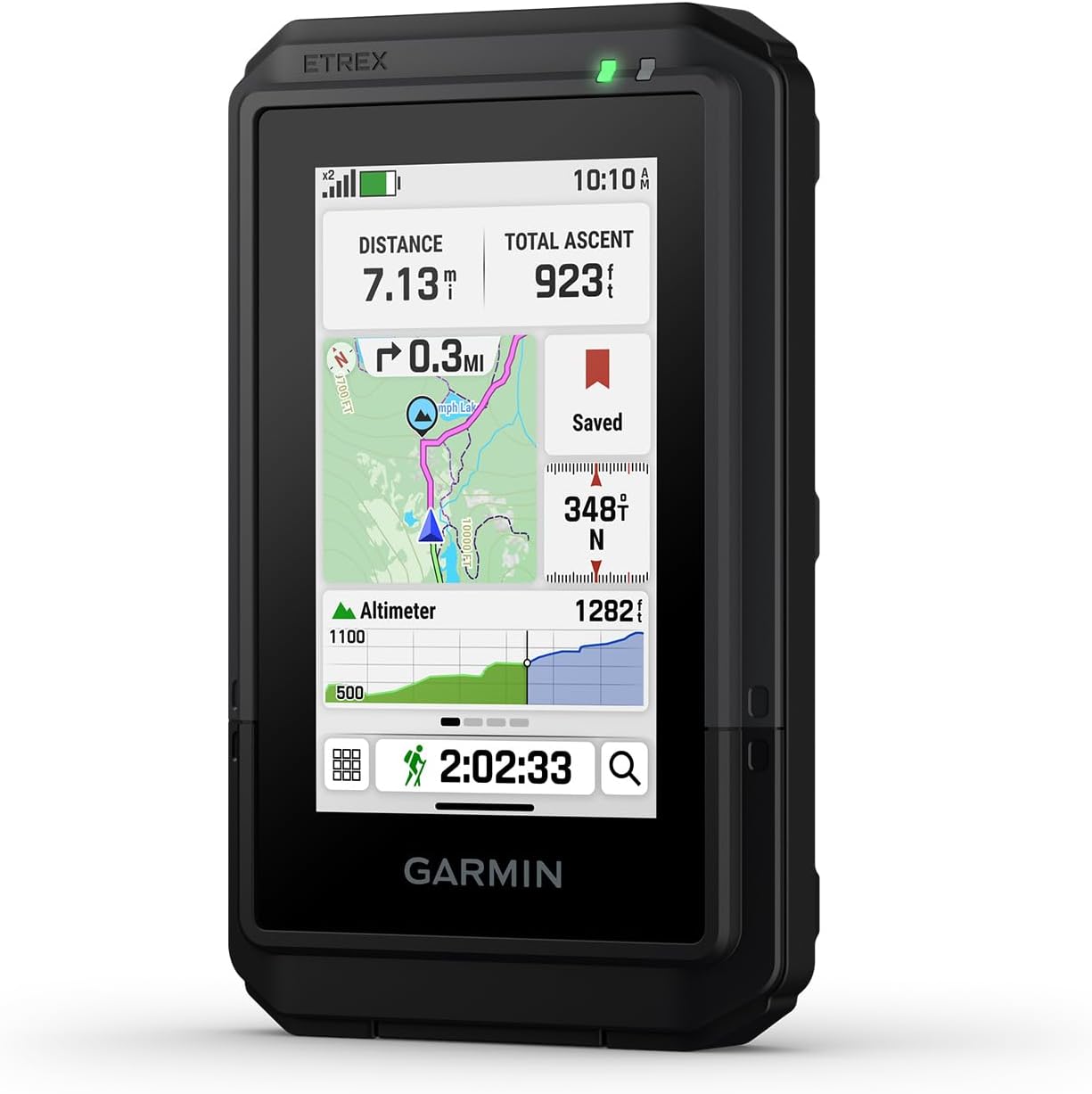 Garmin eTrex® Touch, Rugged, Easy-to-Use GPS Handheld Navigator, Color Touchscreen, Preloaded Maps with Routable Trails and Roads, Long Battery Life for Hiking and All Outdoor Activities Garmin eTrex® Touch, Rugged, Easy-to-Use GPS Handheld Navigator, Color Touchscreen, Preloaded Maps with Routable Trails and Roads, Long Battery Life for Hiking and All Outdoor Activities
