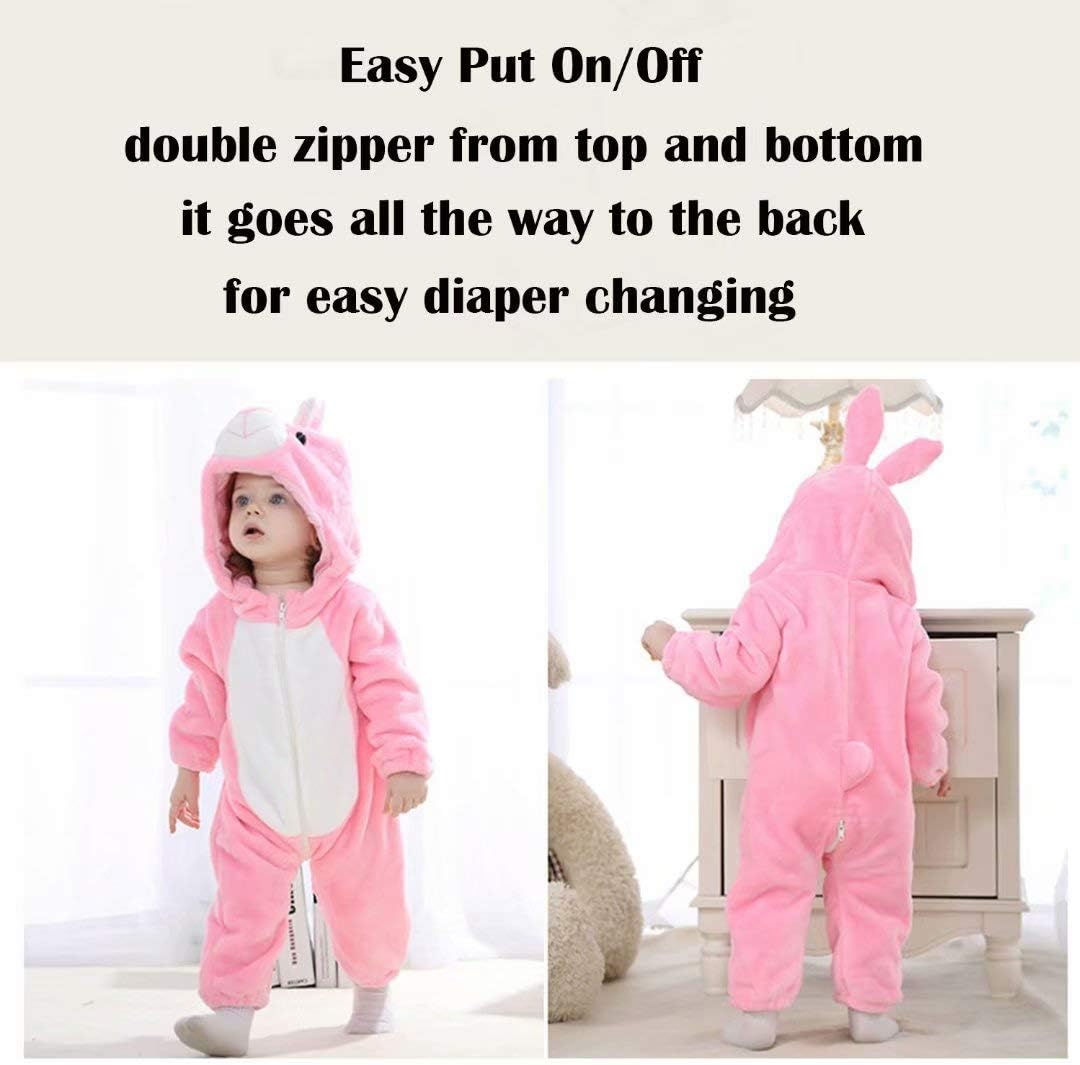OLLULL Baby Animal Costumes Unisex Toddler Outfit Halloween Dress Up Romper - Image 6