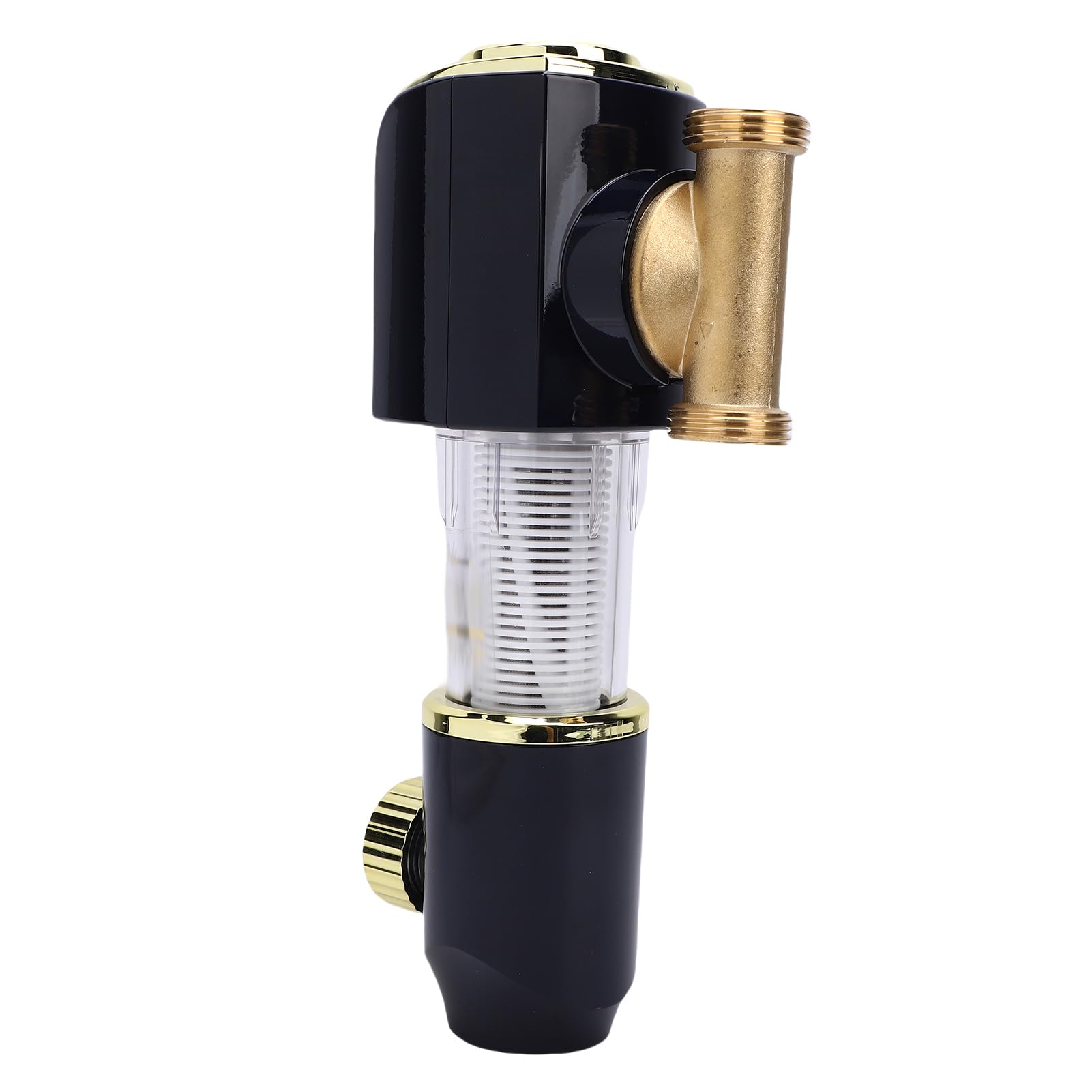 Generic 【título】 de Prefiltración de Agua con Filtro de Sedimentos Prefiltro de 1/2 Pulgada con Manómetro Lavado Automático de 40 μm