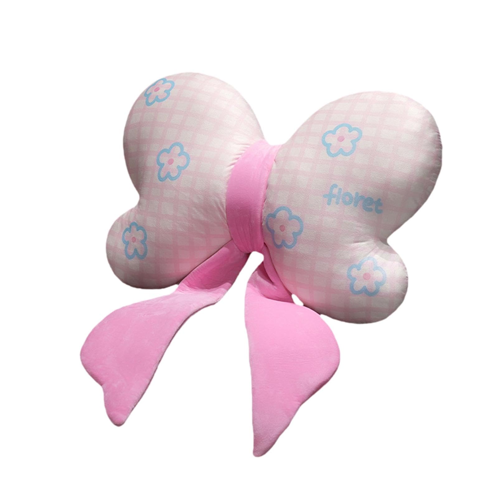 Bow Pillow Lovely Bowknot Throw Pillow for Holiday Thanksgiving Office Chair 40cm Pink-image-5