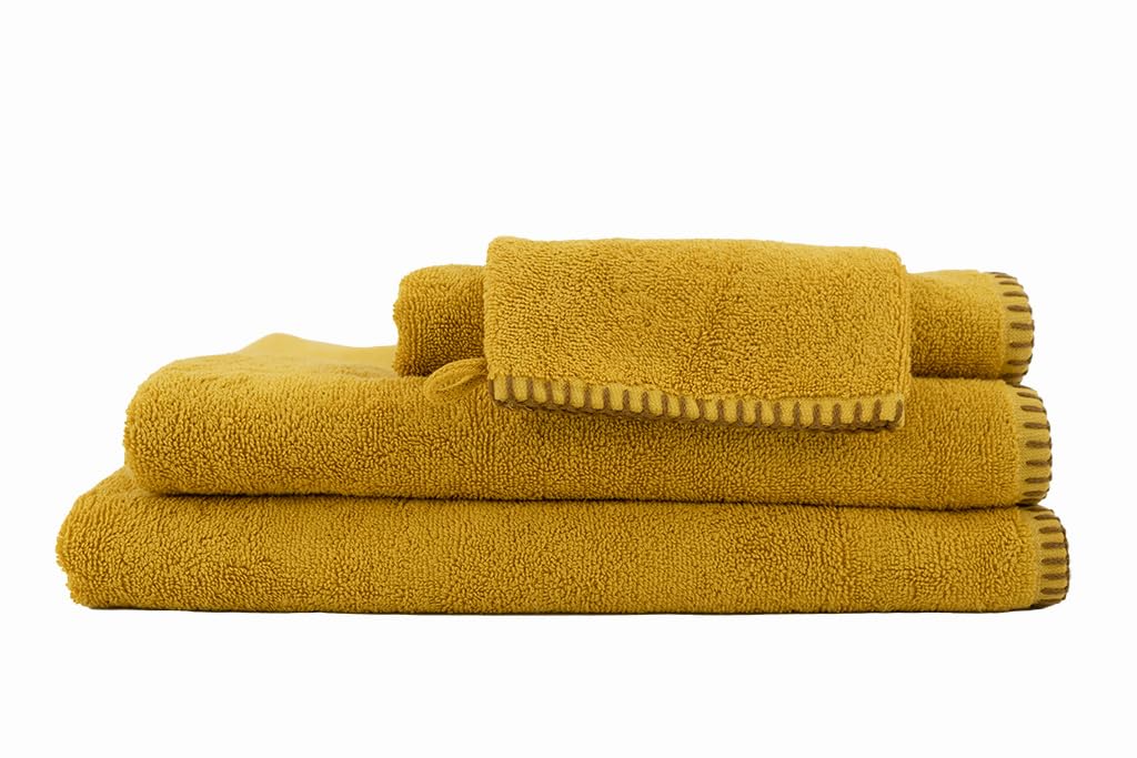 Toison d'Or Hand Towel, Cotton, Curry, 50 x 100 cm
