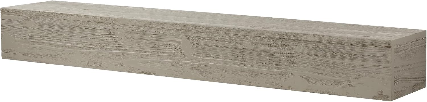 72" Rustic Wood Fireplace Mantel,Wall-Mounted & Floating Shelf for Home Decor