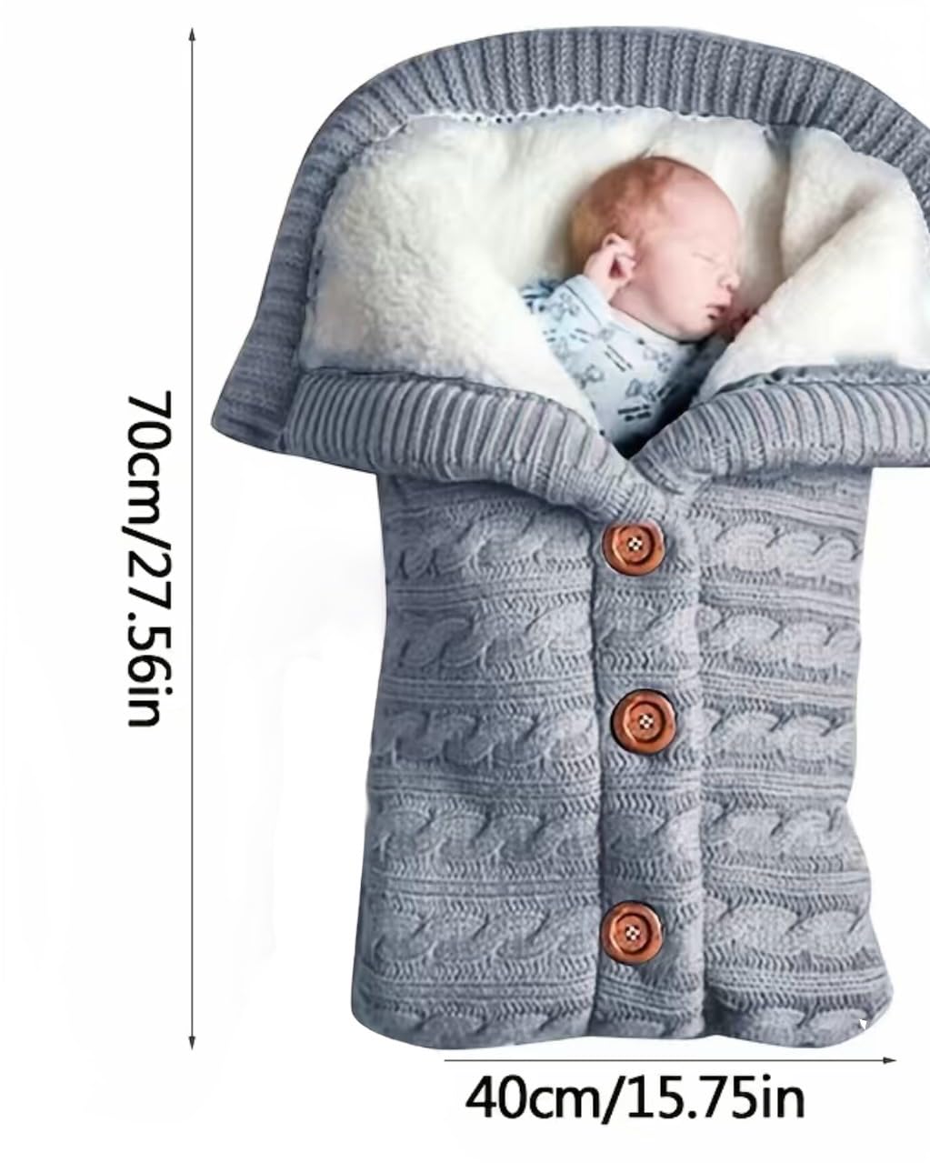 Andrea’s Deals 1pc Sleeping Bag, for Stroller Outdoor & Indoor Use, Grey
