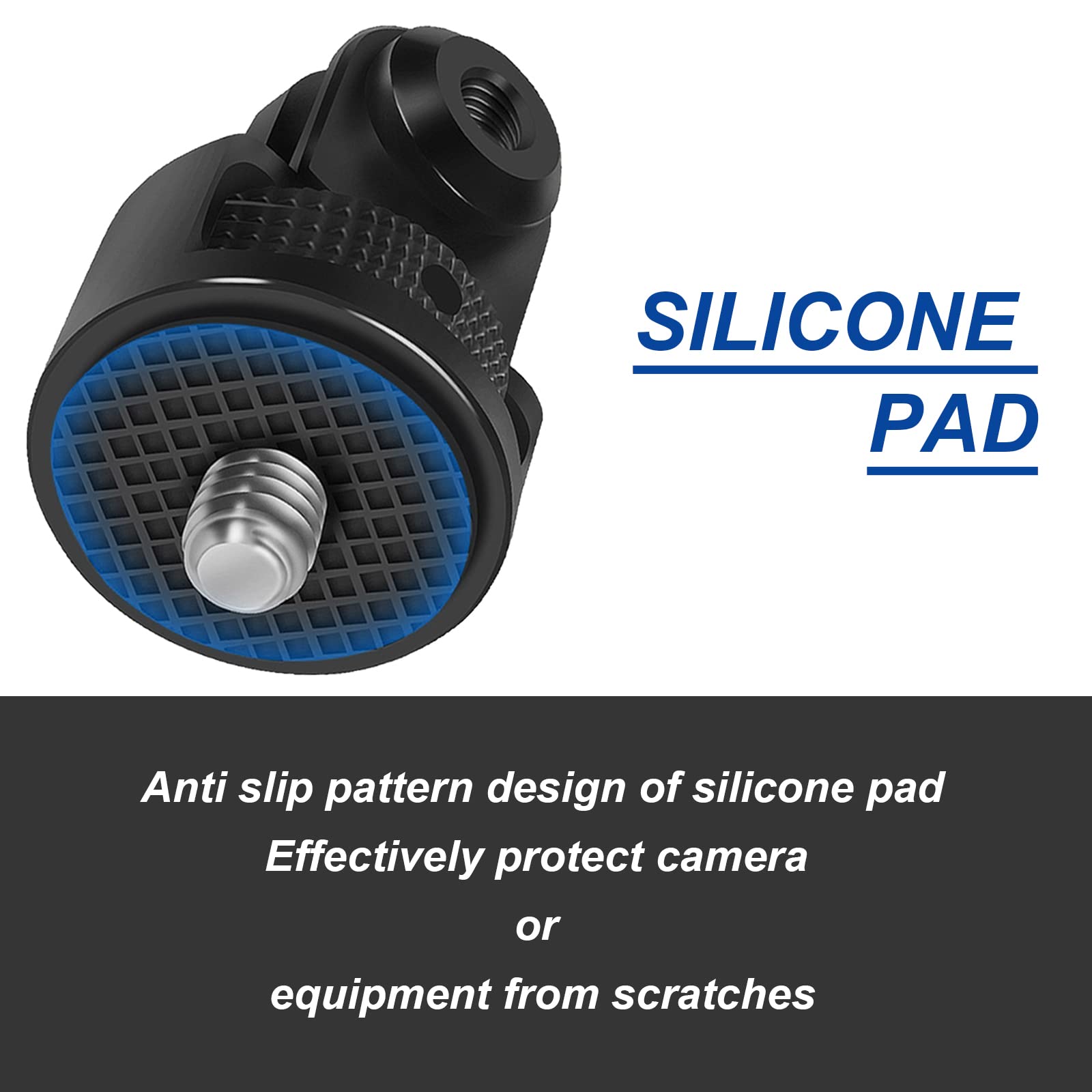Soporte para trípode de cámara para adaptador GoPro de 1/4 de giro, ajuste de 360°, adaptador de conversión de tornillo de 1/4-20 para GoPro Hero11, Insta360 ONE X3, X2, Go 2 y otras cámaras de acción