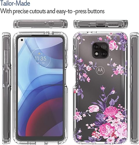 Miniatura 5 de Funda transparente para Moto G Power 2021 (no compatible con la versión 2020), funda transparente para Motorola G Power, TPU 360, cuerpo completo, a