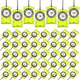 Geiserailie 20 Pcs Acrylic Orienteering Compass Hiking Backpacking Map Reading Compass for Navigation and Survival Outdoor Exploring, Green