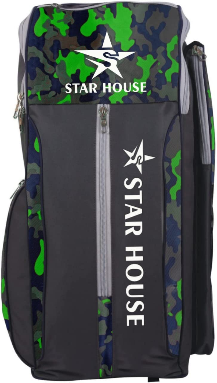 Star House Unique Style Cricket kit Bag Smooth Zipper with Heavy Padded Kit Bag (Model X-1) (Green) (B0BP2D2YYY) Amazon Price History, Amazon Price Tracker
