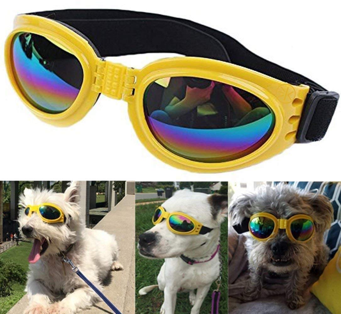 See full amazon price history chart for PSK Sunglass, Goggles Glamorous Eye Protection Eye Wear Protection Waterproof Pet Sunglasses for Dogs with Fashion Flair for All Breeds (Yellow) PSK Sunglass, Goggles Glamorous Eye Protection Eye Wear Protection Waterproof Pet Sunglasses for Dogs with Fashion Flair for All Breeds (Yellow) (B07TWM73Y1) Amazon Price History, Amazon Price Tracker