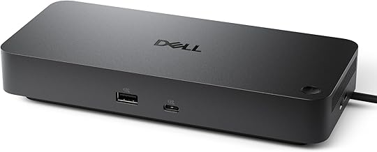 Dell Estación de acoplamiento Pro Dock WD25 - USB-C con carga de 100 W, soporta 4 pantallas, 2 DP 1.4, HDMI 2.1, 6 puertos USB, Ethernet de 2.5 GbE, diseño compacto duradero