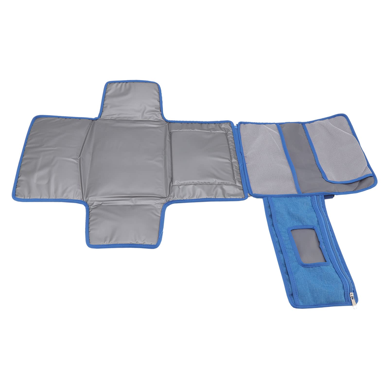 Cocoarm Fasciatoio per Neonati, Fasciatoio in Tessuto Non Tessuto, Pieghevole, Manico Staccabile, Portatile, per Pannolini da Viaggio, per Mamme, papà, Passeggino, Gite in Auto (BLUE)