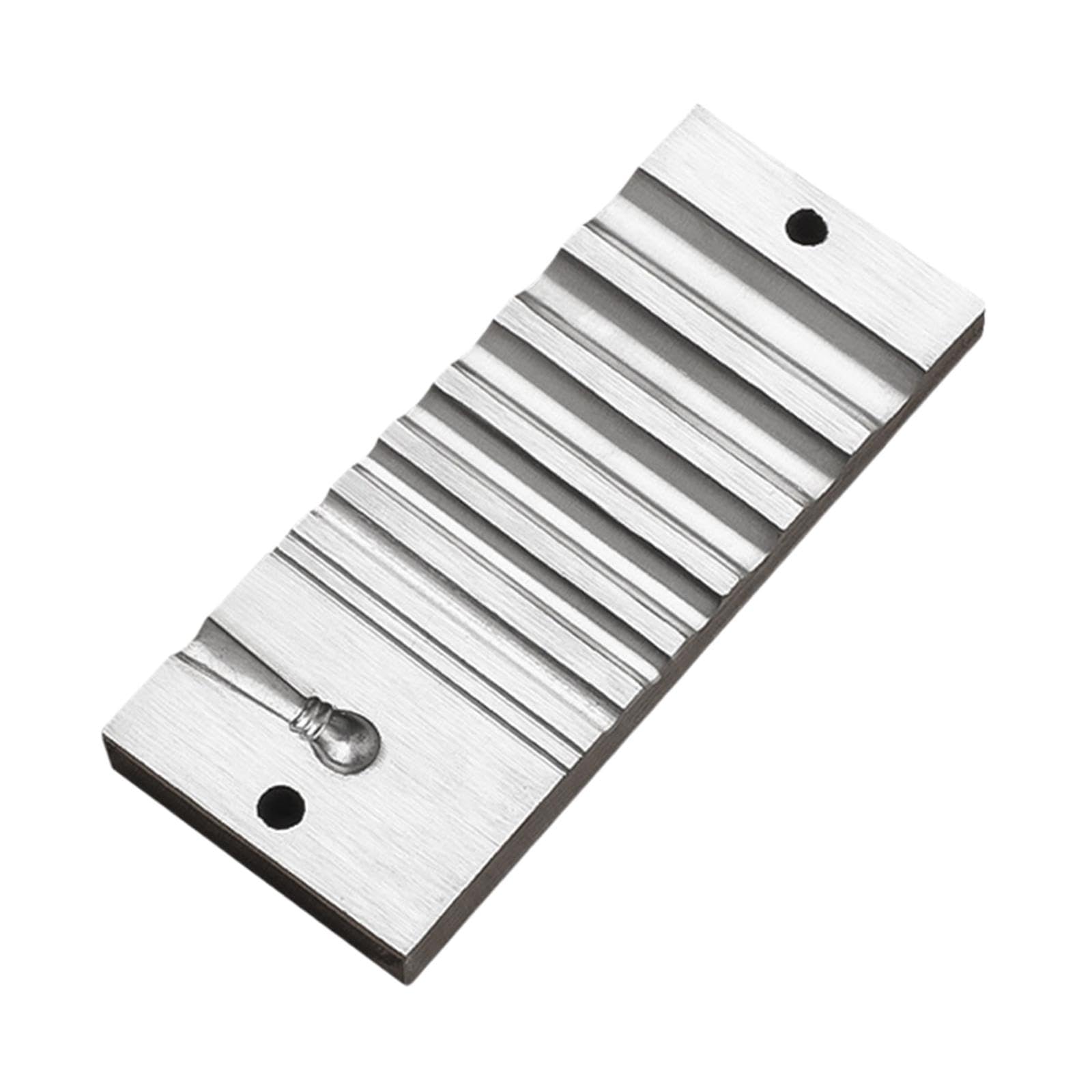 rockible Swage Block Metal Forming Block Accessories Bench Tool Channel Iron Metal Block for Jewelry Making for Bracelet Making Rings, Style A