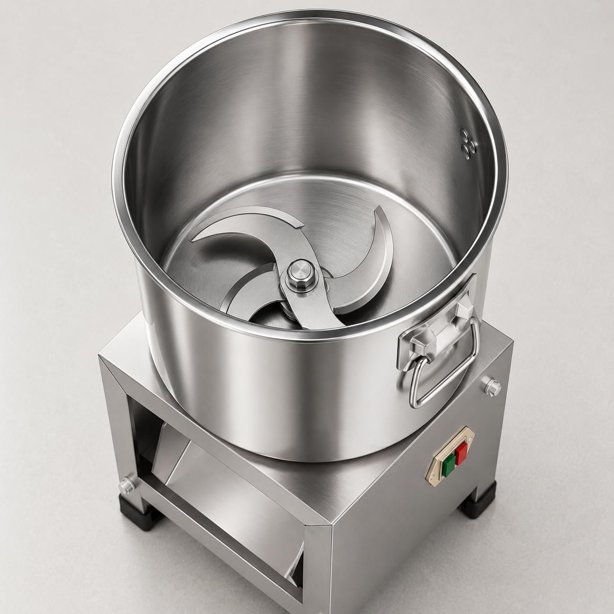 Cortador de verduras comercial de 1800 W, cortador de acero inoxidable resistente para procesamiento de alimentos multiusos, ideal para preparación de alimentos de verduras y aves de corral