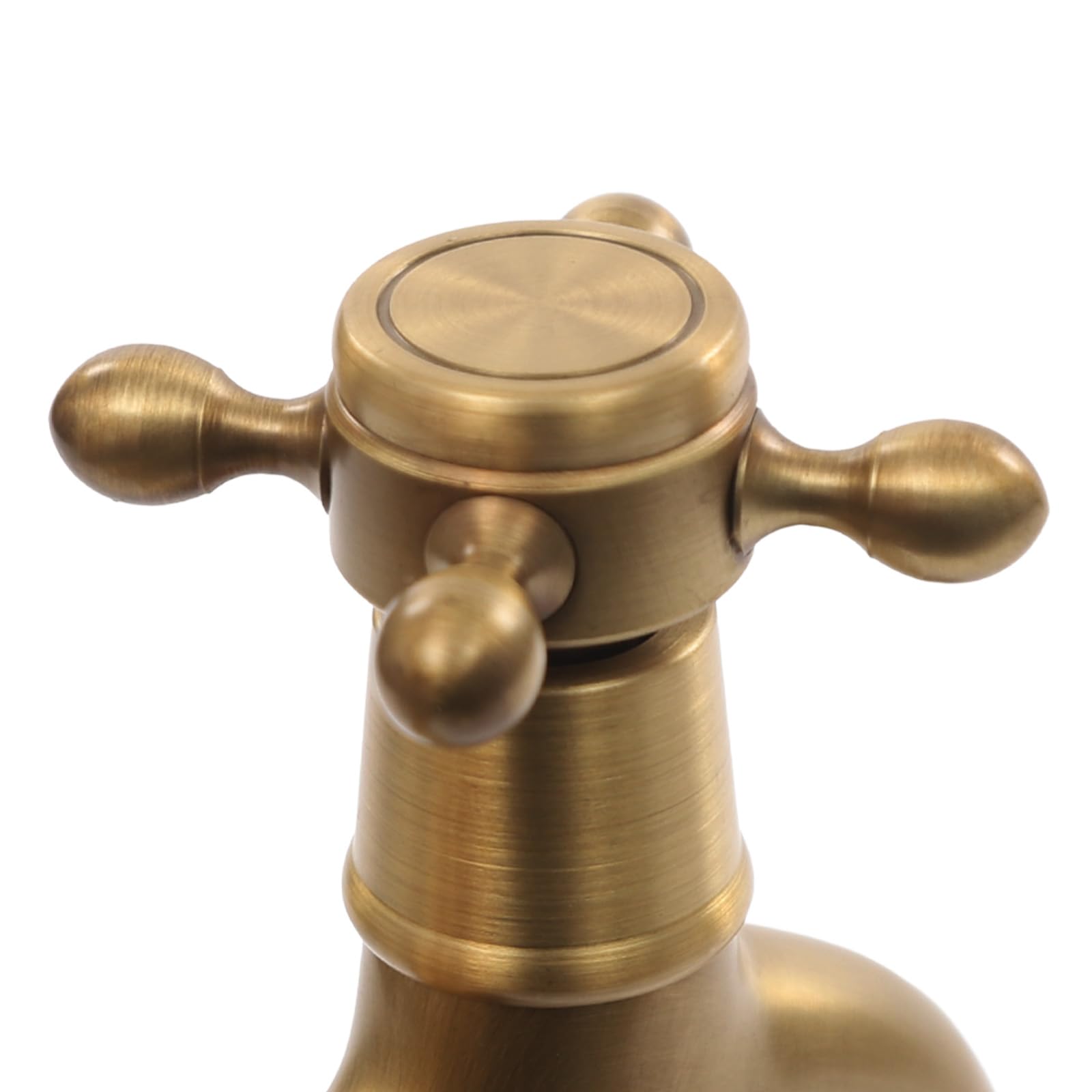 Robinet vintage en laiton antique, robinet mural pour cuisine, évier et machine à laver, robinet de jardin antique, température de l'eau applicable 0-90 °C