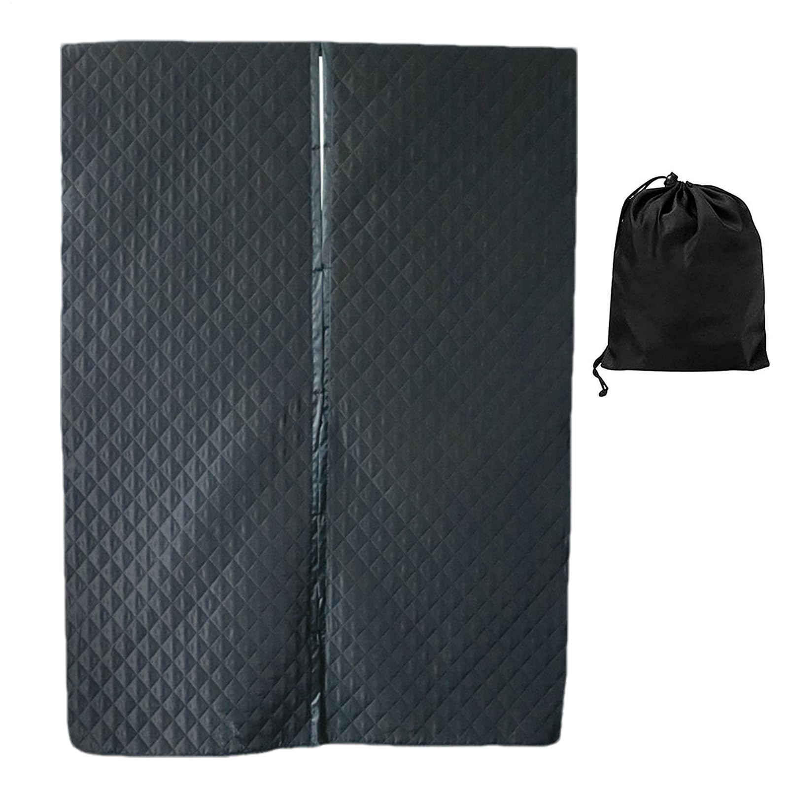 Housse de porte magnétique thermique pour véhicule récréatif, rideau isolant coupe-vent résistant intempéries pour remorques, 133 x 180 cm, camping-car, garage et portes intérieures, bloqueur