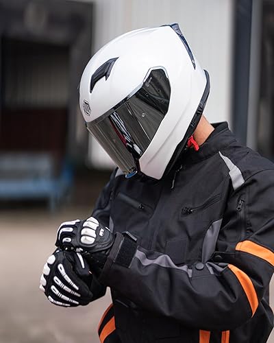 Miniatura 7 de ILM Casco de motocicleta de cara completa, ligero de fibra de vidrio DOT ECE para hombres y mujeres, doble visera Racing Cascos para Motos Modelo