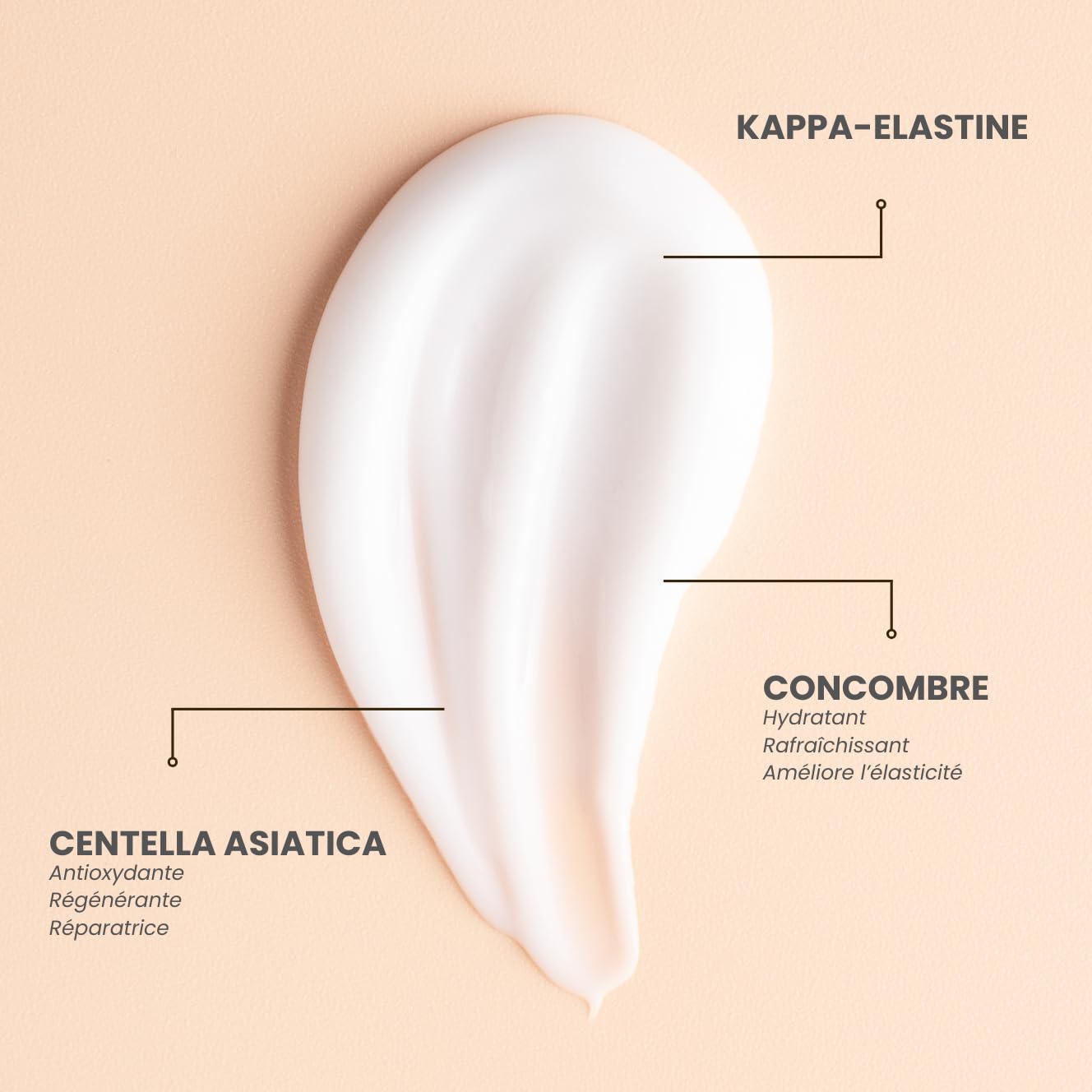 KDERM - Lifter Flüssigkeits-Concealer für die Augen – Anti-Aging-Pflege mit Bio-Peptiden von Kappa-Elastin – Pumpe-Flasche – 15 ml