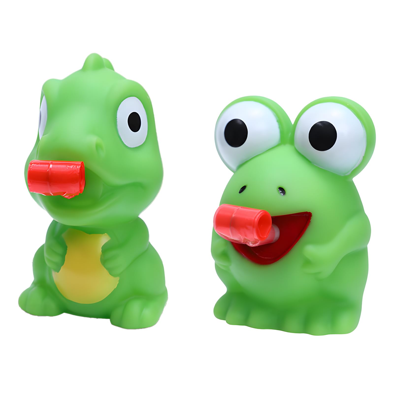 2 Pcs Squishy Toy, Fidget Toys Adults, Frog and Dinosaur Shapes Stress Relief Toys Adults Tongue-Sticking Frog Knead Toy Suitable for Both Men and Women