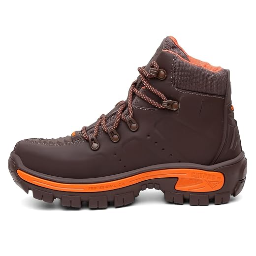 Coturno Segurança CatPro Com C.A, Em Couro Legítimo, Cano Médio Bota de Segurança em Couro CATPRO ALPHA – Masculina, Com C.A, Antiderrapante, Confortável, Resistente e Anatômica para Trabalho e Uso Profissional