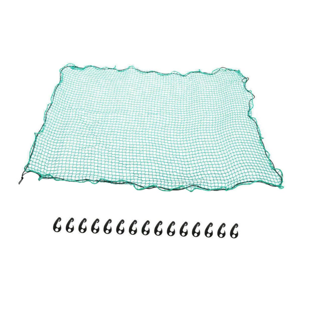 LKW Ladeflächennetz aus Nylon Grün, Reißfestes Netz | Ladeflächen und Gepäckträger, Hält Kleinteile Sicher Zurück, Geeignet für Umzug und Schüttgut