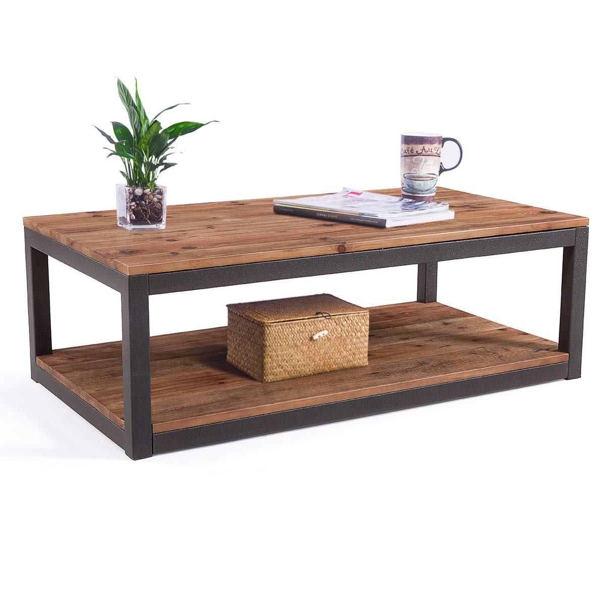 solid wood coffee table and end tables