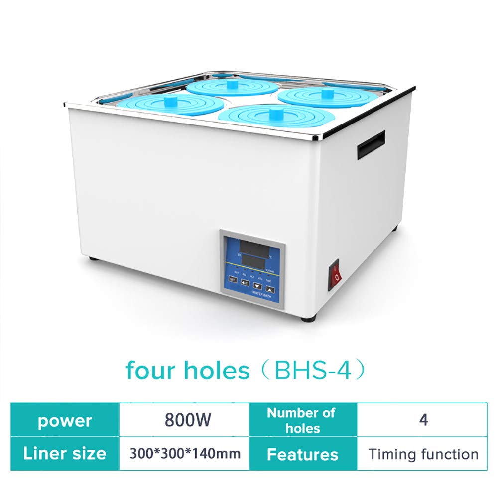 Bain-Marie De Laboratoire, Bain-Marie à Thermostat NuméRique, Bain-Marie Electrique à RéServoir IntéRieur en Acier Inoxydable, RT à 100 °C, Anti-BrûLure à Sec | Capacité 12L | 800W