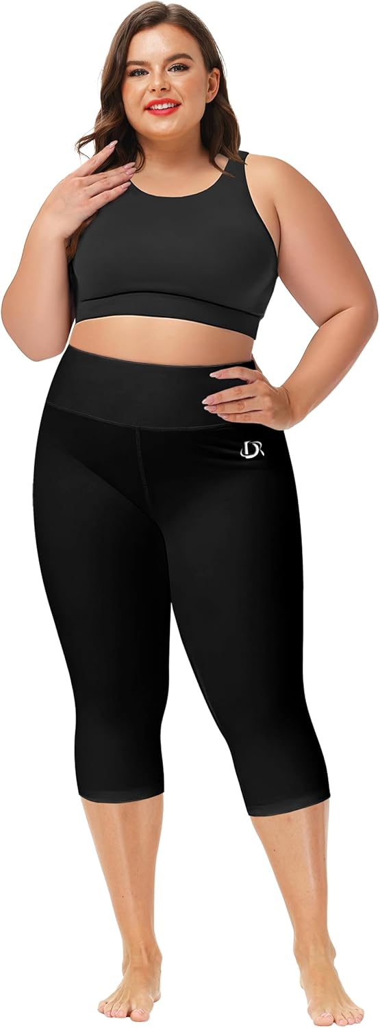 Deerose Swim Pants for Women Swim Capris High Waisted Sun Protection UPF 50+ Long Swimming Leggings Shorts - Image 7