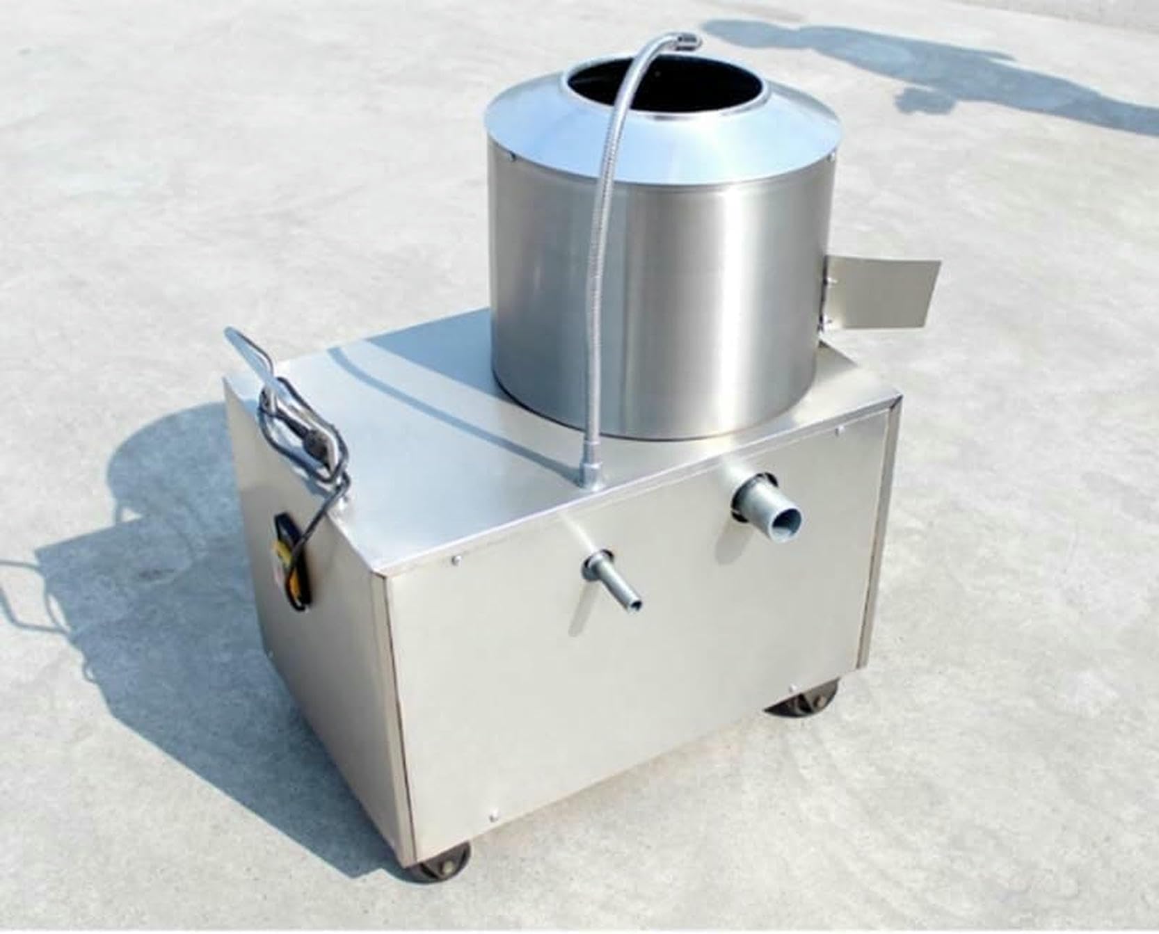 Peladora de Patatas automática Comercial, Lavadora de Patatas eléctrica de 1500 W