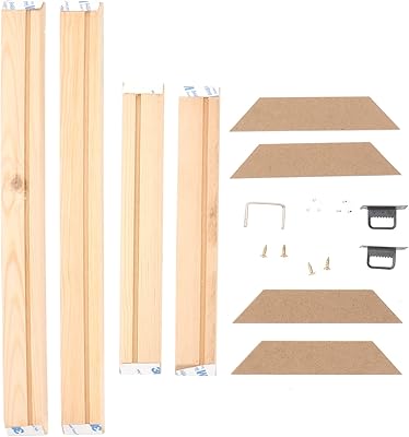 FOMIYES Decked Accessories Wood Stretcher Bars Photo Frame: Minimalist Oil Watercolor Painting Canvas Wooden Frame for Gallery Art Stretcher DIY Craft Kit 3x30cm Canvas Sets