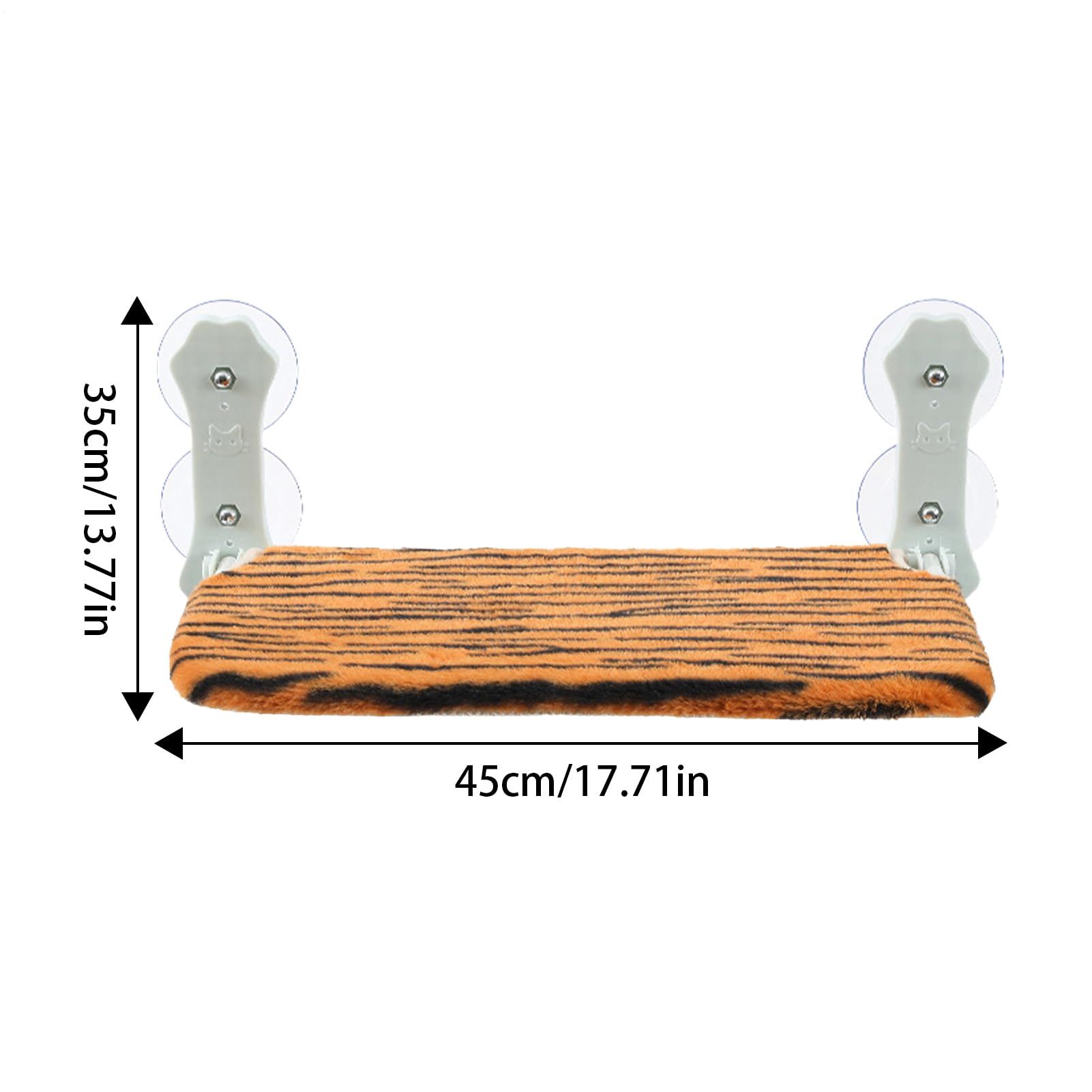 Perchoir De Fenêtre pour Chat Siège Pliable sans Cordon Doux Respirant | Couchette Avec Ventouses Puissantes Accroche Fenêtre Destiné Aux Animaux De Toutes Tailles En Intérieur Sur