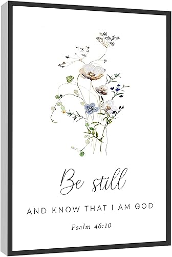 Vista 8 de RCVTVPV Arte de pared del Salmo 91 con texto en inglés «He Who Dwells in the Secret Place» (El que mora en el lugar secreto), lienzo impreso