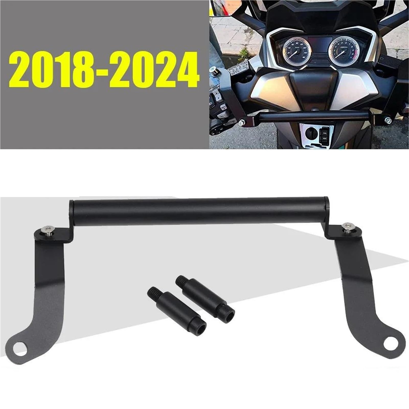 LYBH Support Téléphone Moto Pour Honda Forza 125 250 300 350 NSS - Support Navigation GPS Réglable 2018-2024