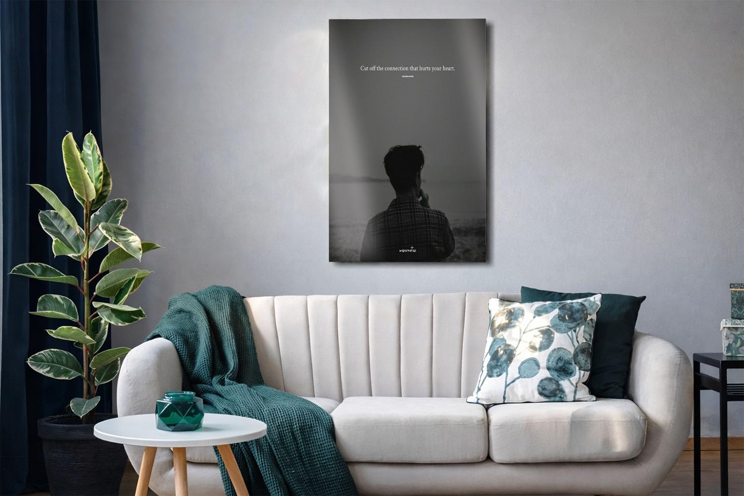 DesignSkinz 16x24 Inch Metal Wall Art – Removable Metal Sheet with Magnetic Mount, No Drilling, Modern Decor - Cut Off