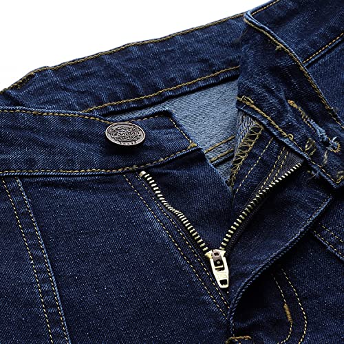 Image of PARIS HAMILTON Men Relaxed Fit Colorblocked Distressed Two Tone Stretchable Denim Jeans