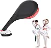 Taekwondo Kick Pads, Kickboxing Striking Target Pads for Martial Arts Training - Kicking Equipment for Karate Sparring Gear, Dojo Use, Kids Version Black